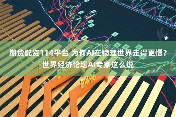 期货配资114平台 为何AI在物理世界走得更慢？世界经济论坛AI专家这么说