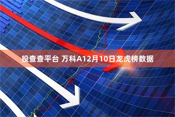 投查查平台 万科A12月10日龙虎榜数据