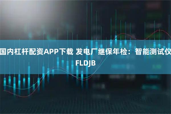 国内杠杆配资APP下载 发电厂继保年检：智能测试仪FLDJB